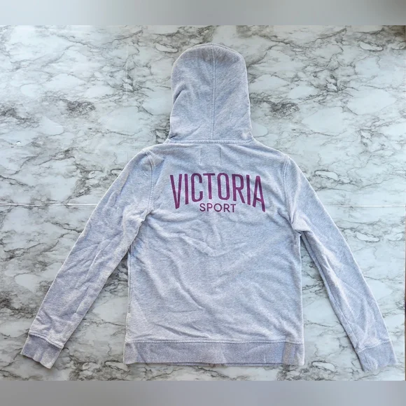 Victoria Sport Gray Logo Hoodie - Picture 2 of 8